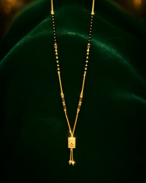 Tassel Bar Mangalsutra, 22K Gold, 9.550 g