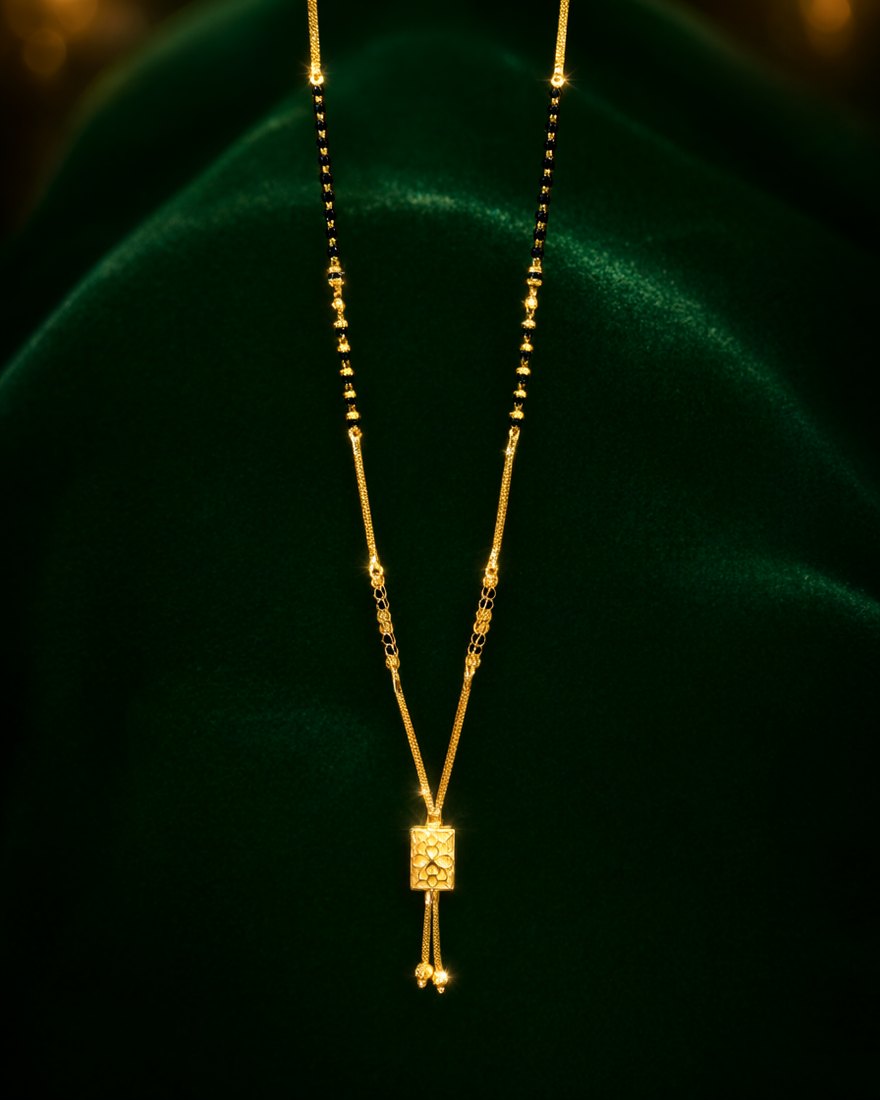 Tassel Bar Mangalsutra, 22K Gold, 9.550 g