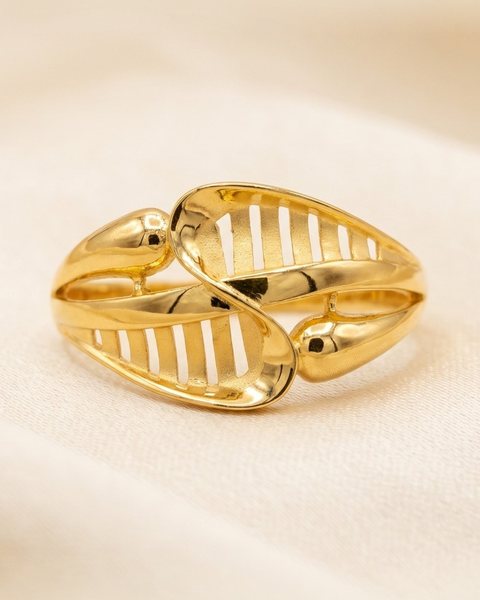 Lattice Wing Ring, 22K Gold, 1.820 g