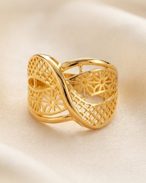 Openwork Lace Band, 22K Gold, 2.137 g