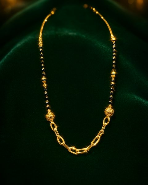 Paperclip Link Mangalsutra, 22K Gold, 7.770 g