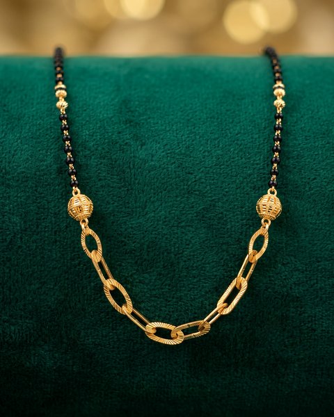 Paperclip Link Mangalsutra, 22K Gold, 7.770 g