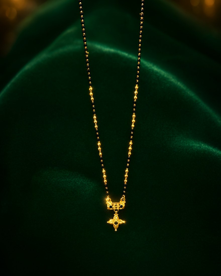 Star Vati Mangalsutra, 22K Gold, 7.250 g