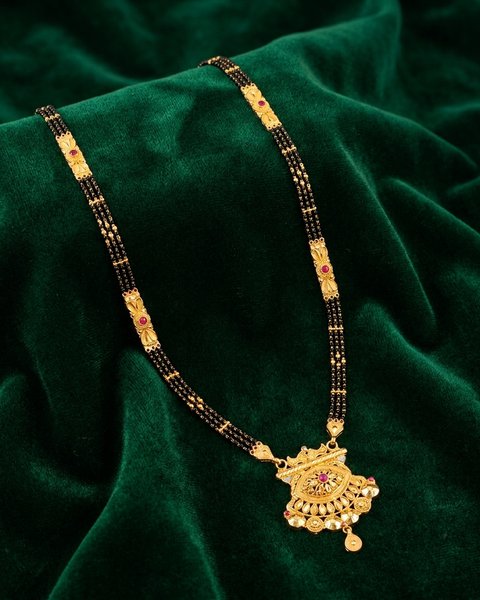 Three-Strand Mangalsutra, 22K Gold, 23.830 g
